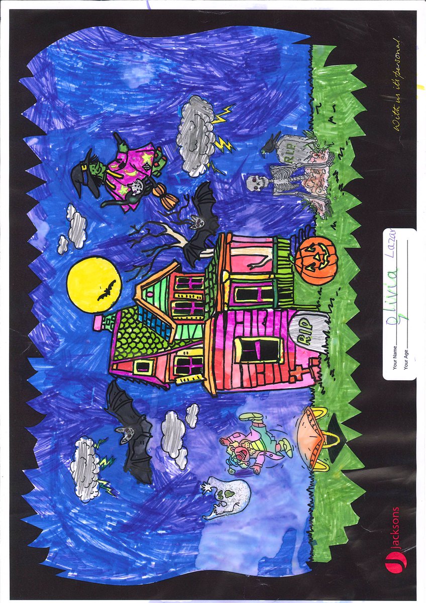 JacksonsSW's tweet image. Some of the spooktacular entries into this years' #JacksonsSW #halloween colouring competition