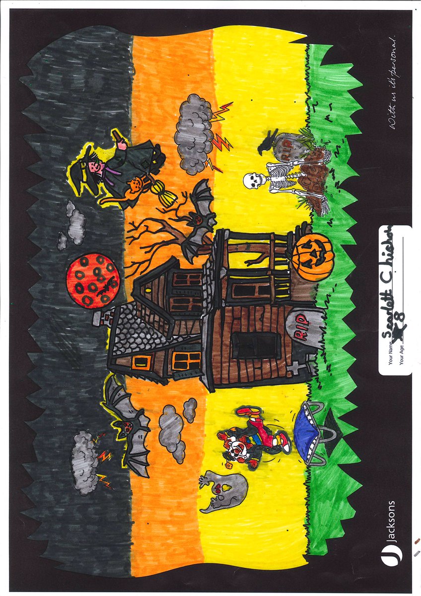 JacksonsSW's tweet image. Some of the spooktacular entries into this years' #JacksonsSW #halloween colouring competition
