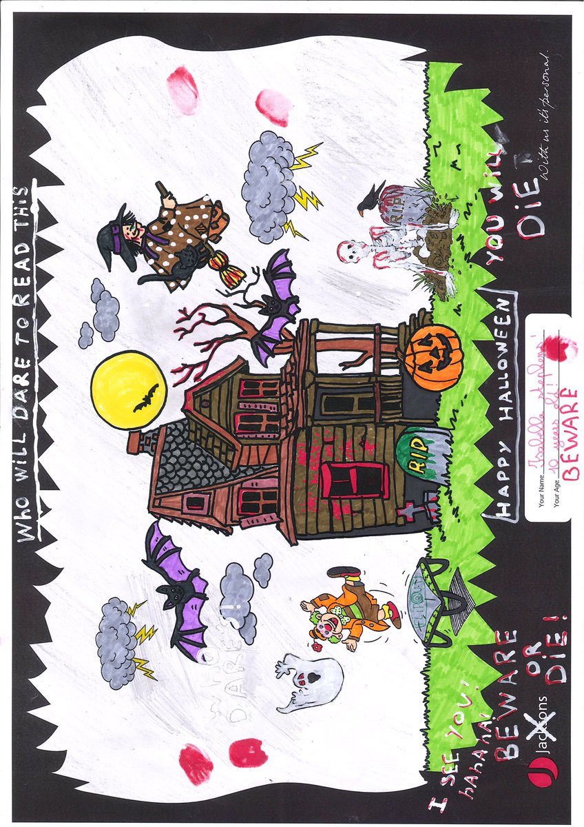 JacksonsSW's tweet image. Some of the spooktacular entries into this years' #JacksonsSW #halloween colouring competition