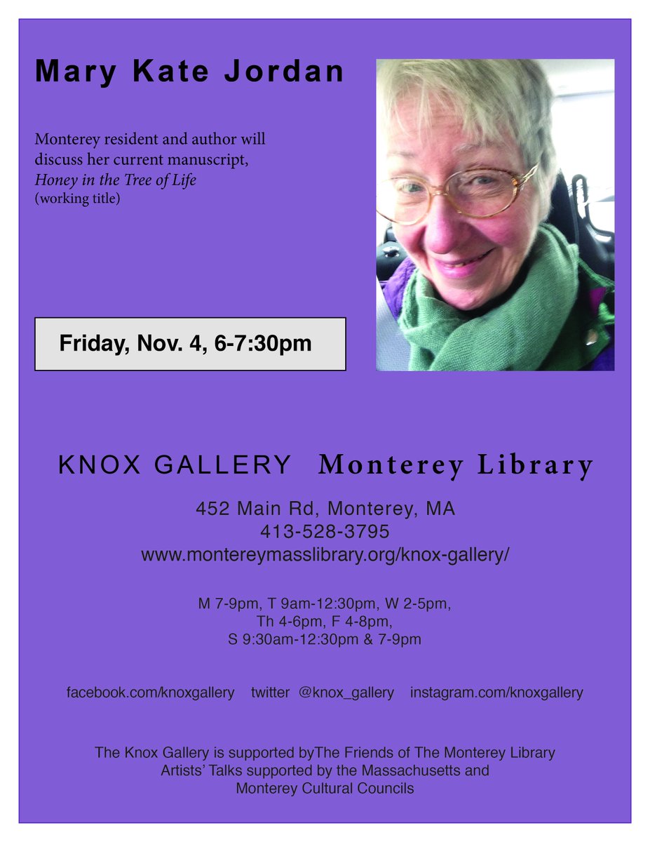 Knox_Gallery's tweet photo. please join us tomorrow for a fun event. #MaryKateJordan reading from + discussing work in progress.  refreshments! https://t.co/nrmuQOfqTA