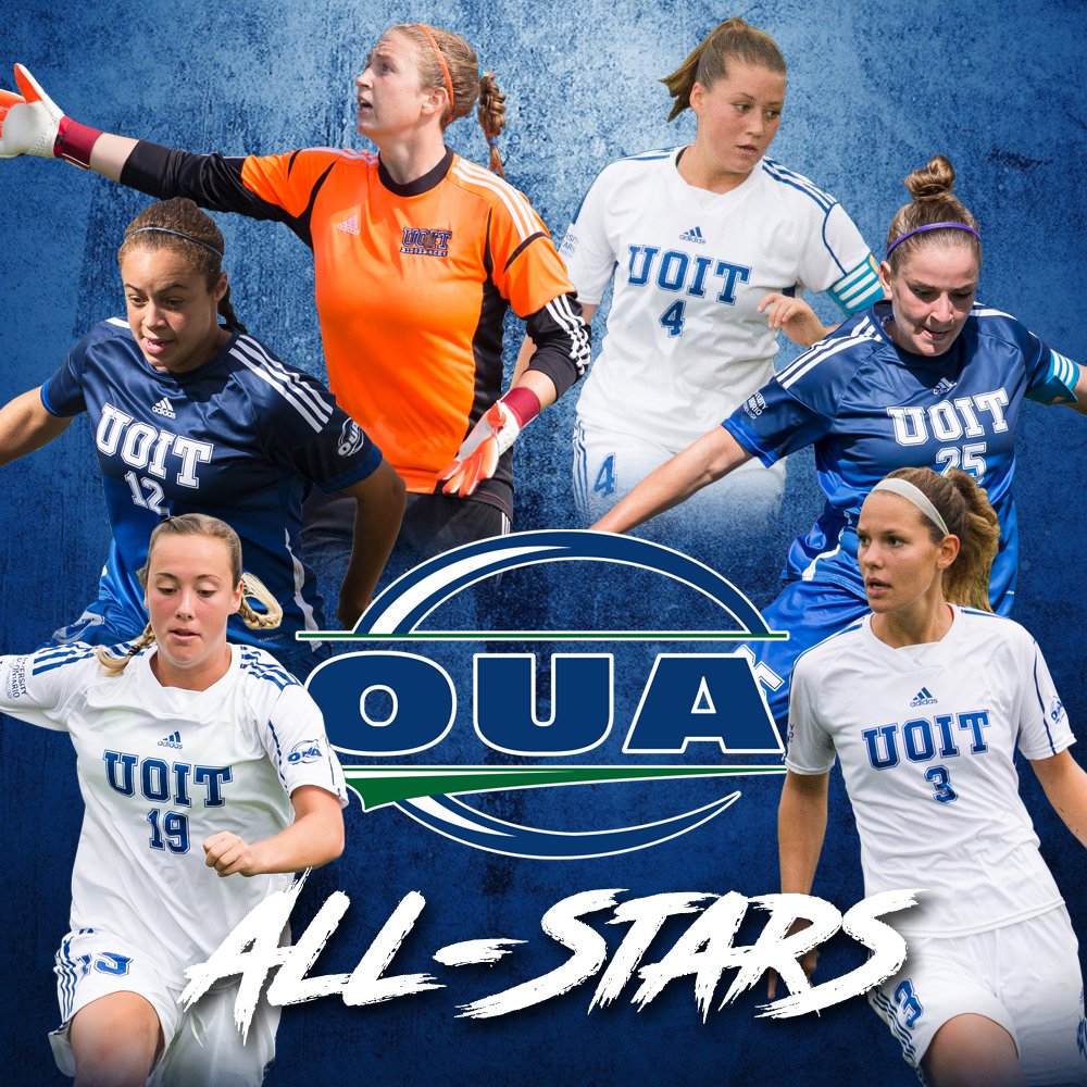 OT_Ridgebacks's tweet photo. ⭐️⭐️ ⭐️ ⭐️ ⭐️ ⭐️  @UOIT takes home six @OUAsport women's soccer all-star awards! 

RECAP: https://t.co/nnBXaMWS7M https://t.co/kov87NXmOr