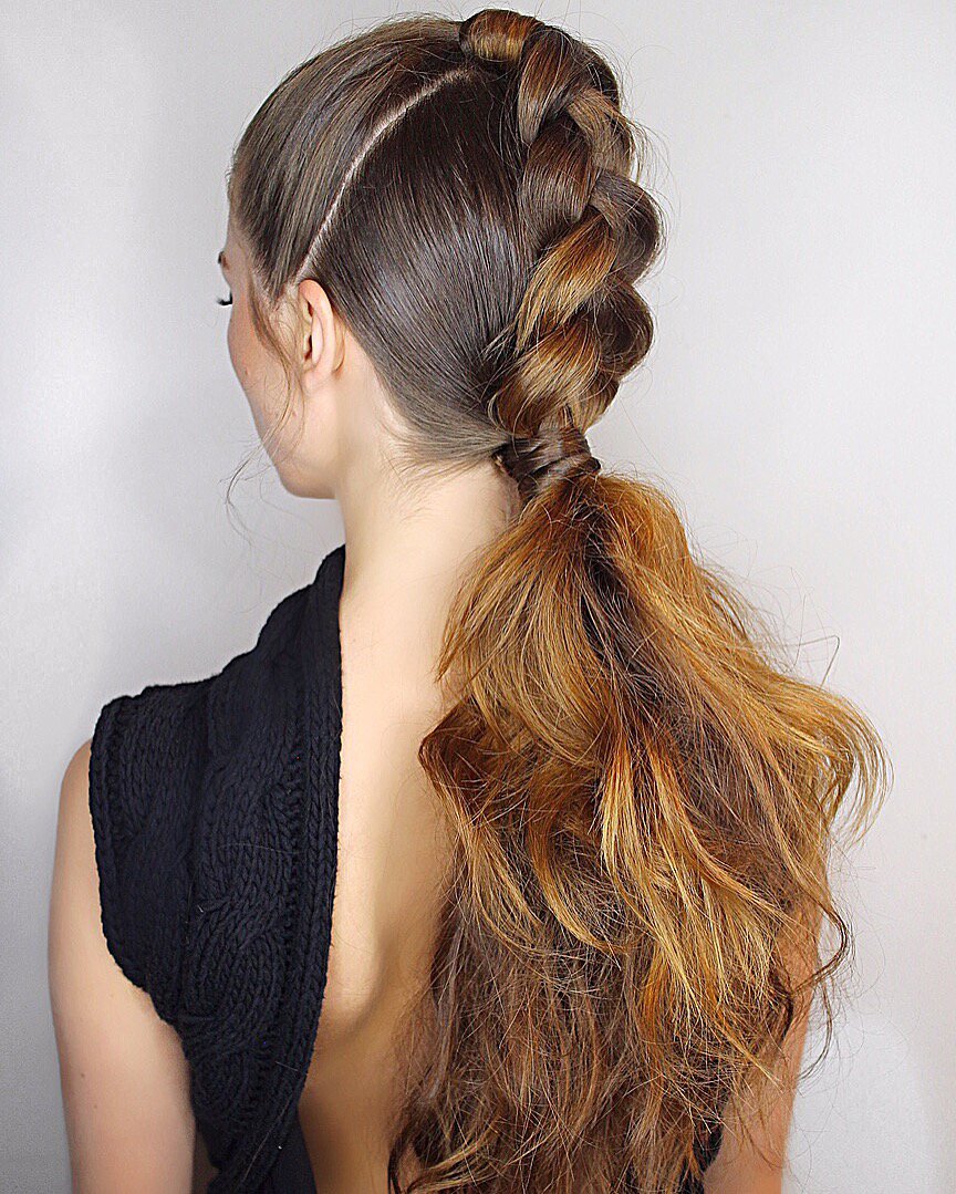 HypeVancouver's tweet image. In LOVE with this gorgeous ponytail braid by Jessica Parsons #hairbyjp #kartist #kerastase #braid #braidme