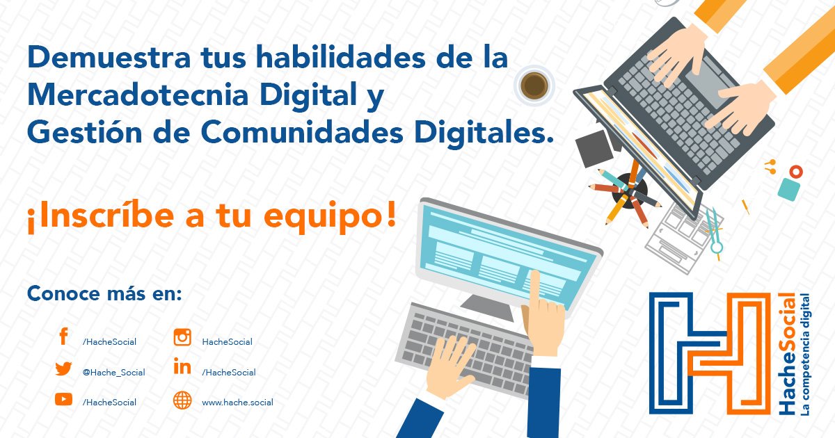 CONSEJOSIAC's tweet photo. #MijitoTuQueEstudiaste Marketing, inscríbete en #HacheSocial la Competencia Digital  y apoya #causassociales https://t.co/S36j4s5PLE https://t.co/c6K5x60PLE