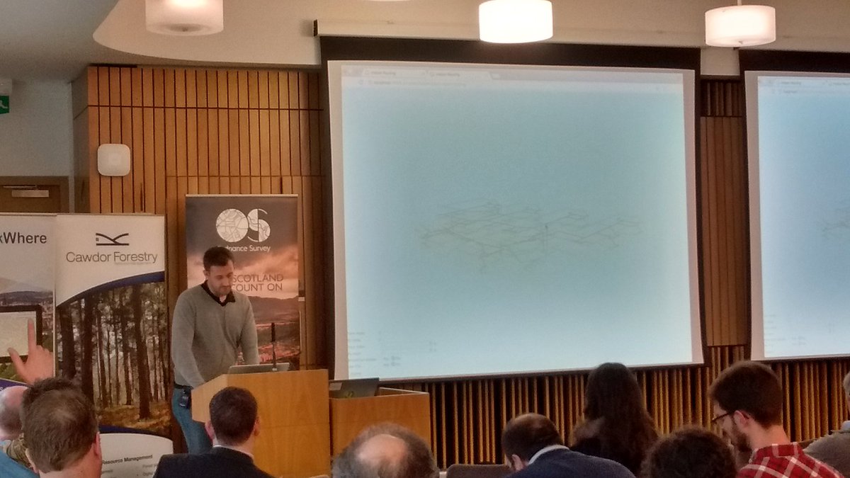 QgisUK's tweet image. The routing network in @OrdnanceSurvey headquarters in #qgis2threejs #qgis
