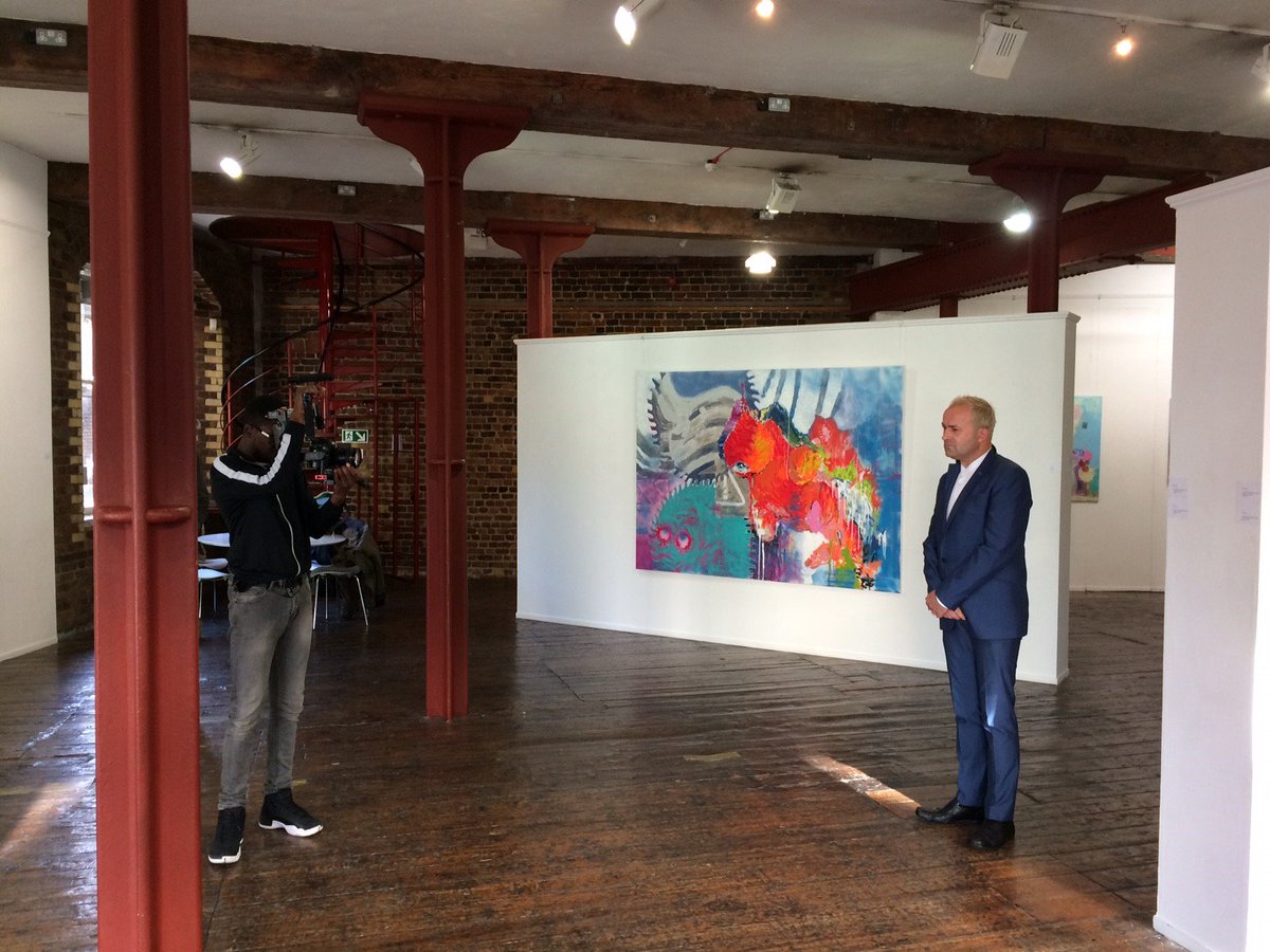 We had a #videoshoot by <a href="/DirFlashJohnson/">DirectorFlashJohnson</a> in the gallery this week. Excited to see the final cut #musicvideo #art