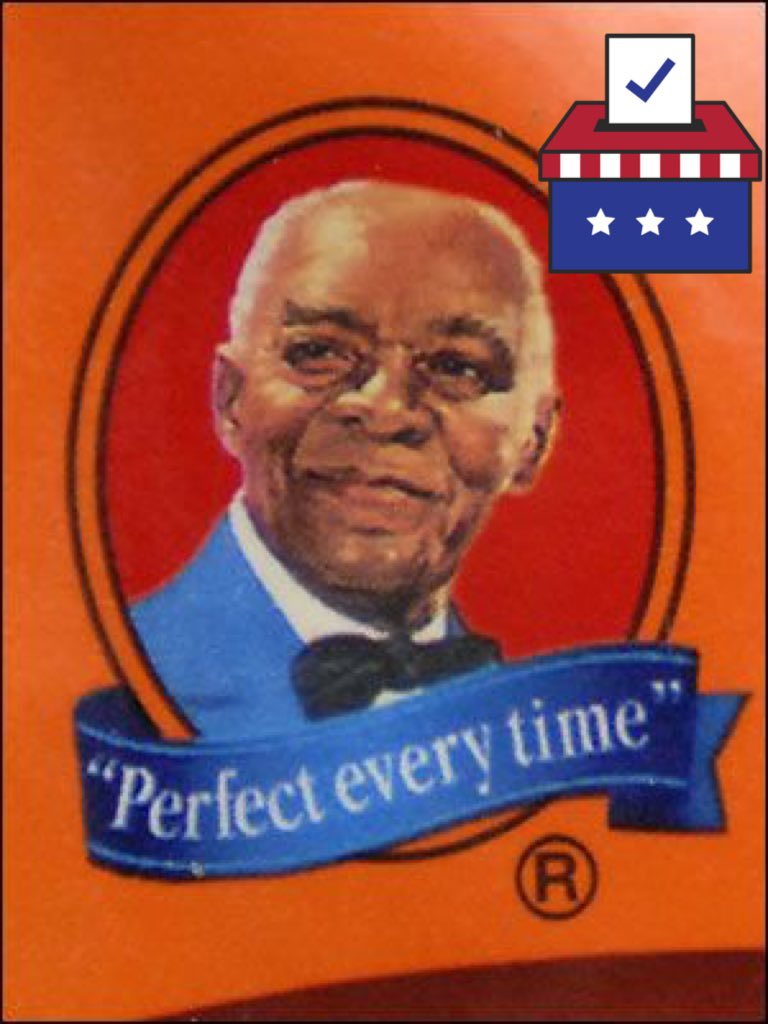tractorbinary's tweet photo. MAKE AMERICA PERFECT EVERY TIME #UncleBen4Pres #UncleBensRice #NationalSandwichDay #brexit #USElection https://t.co/EK35eoKlqU