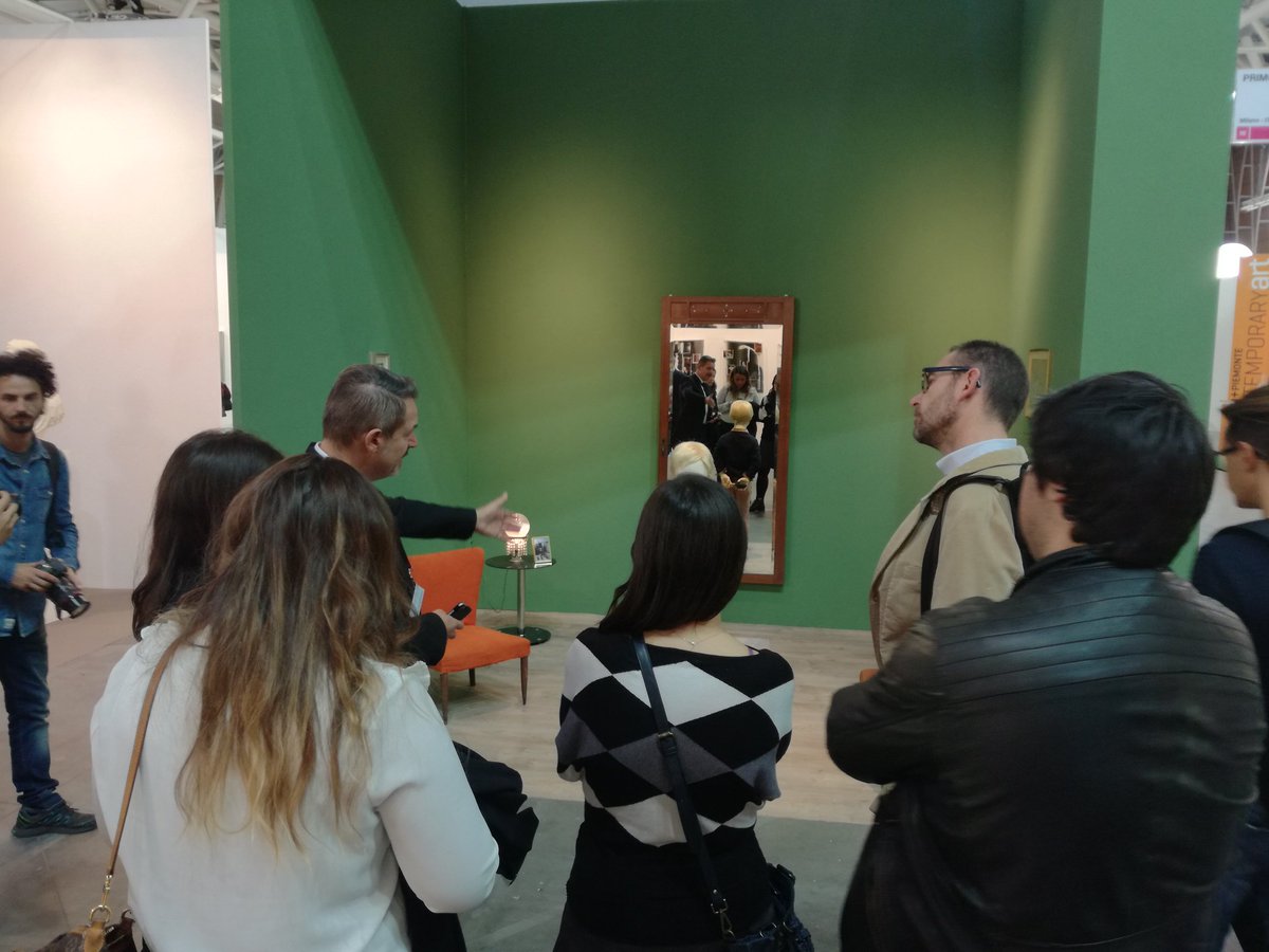 ArtecoTorino's tweet image. Primi giri @ArtissimaFair: dalle #newentries alla #mainsection la parola al gallerista
