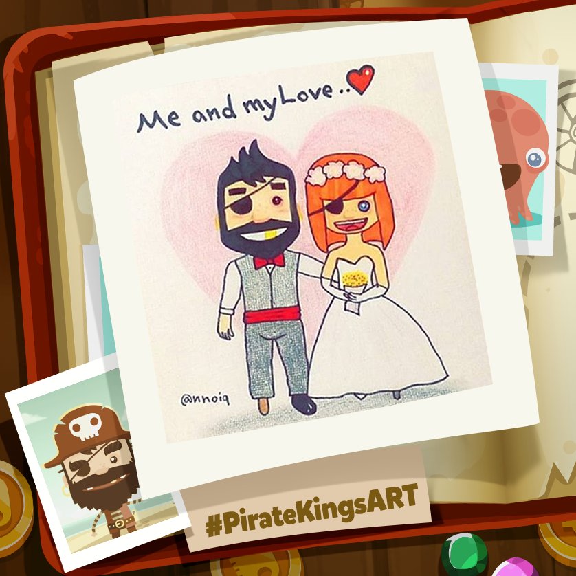 PirateKingsApp's tweet photo. WOW! This pirate won 150 SPINS for this AMAZING #FanArt! 🎨 RT+LIKE and 1 pirate will win 100 SPINS! #PirateKings https://t.co/h22V213gBL