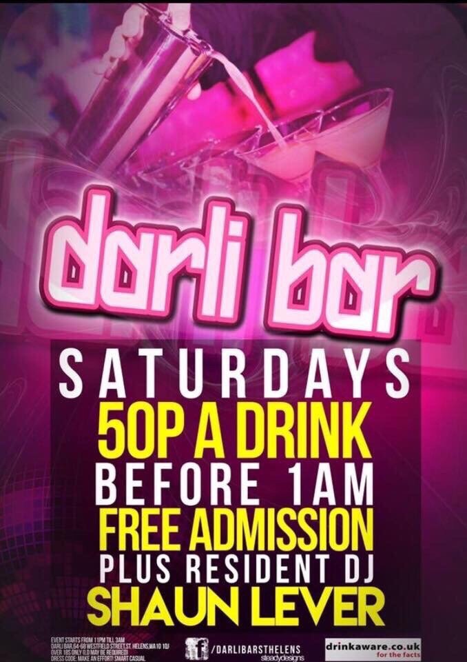 Darli_Bar's tweet photo. 50p a drink before 1am EVERY SATURDAY!! https://t.co/HQDVHZ1RfG