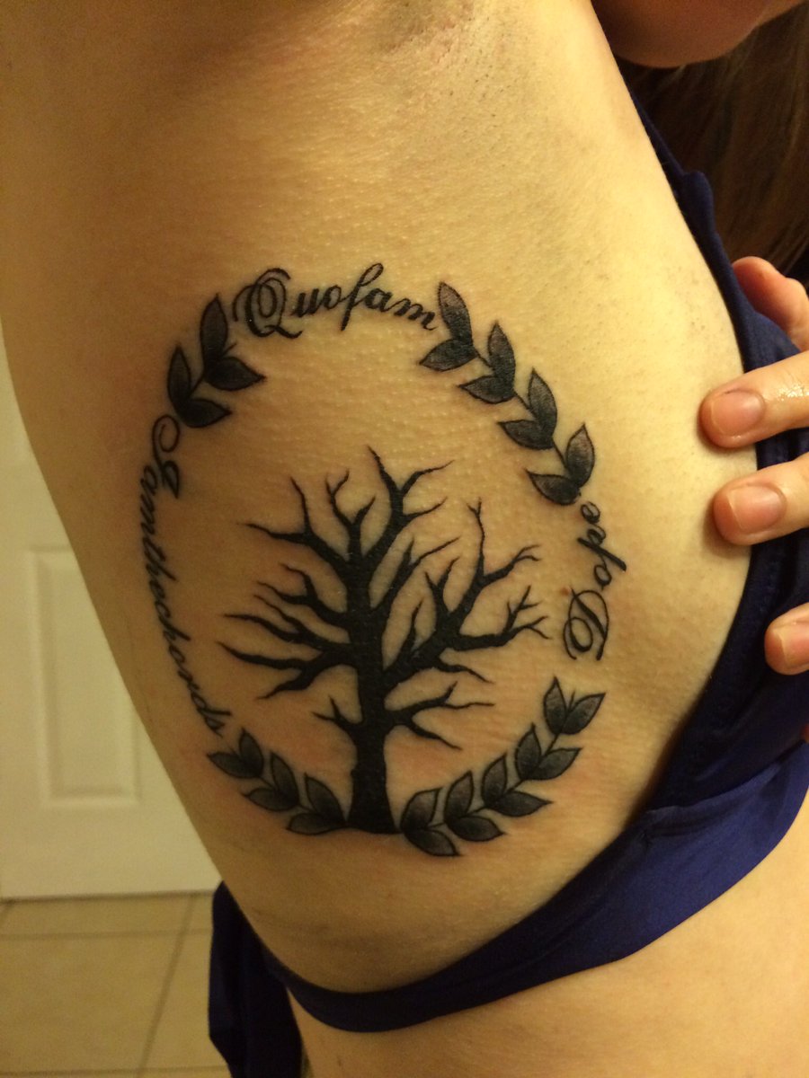 that1chick11's tweet photo. @AndrewQuo throwback to when I got this! It hurt like hell but I'll never regret it! #QuoFam #tattoo #ThrowbackThursday https://t.co/E4Alwz2GGY