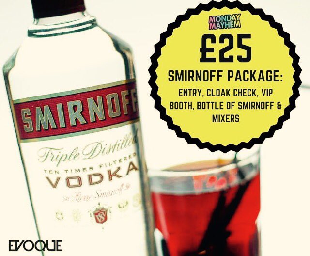 MondayMayhemNo1's tweet photo. What a great way to start a New #MondayMayhem @EvoqueNightclub even better offers than before #sameDJs #samemusicpolicies #CantWait https://t.co/0OZLM1qzbd