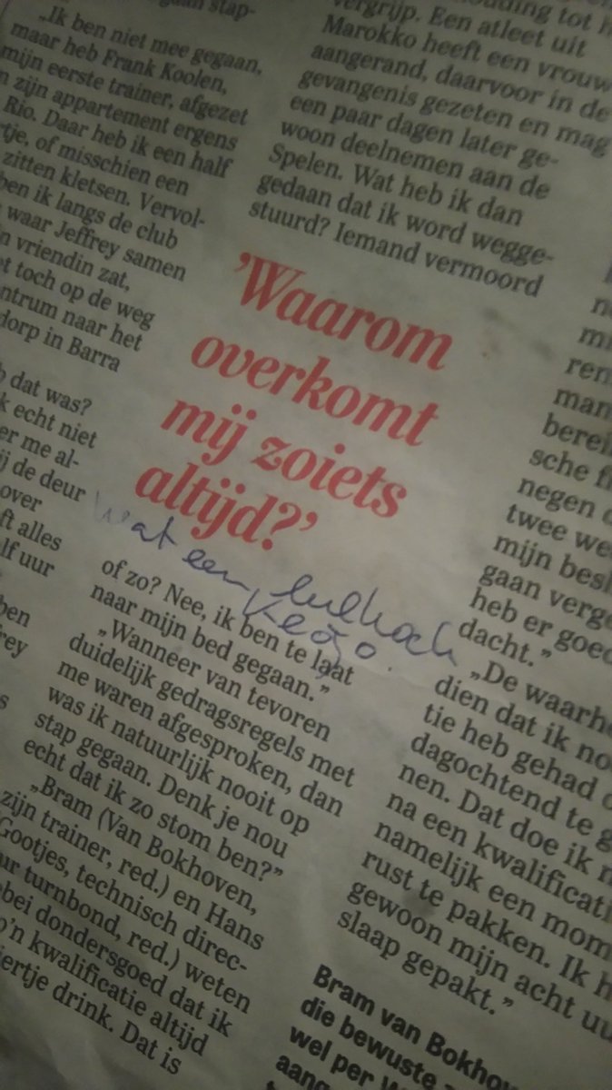 JellePraamstra's tweet photo. Een van onze gasten heeft het er ook nog moeilijk mee. #yurigate #telegraaf https://t.co/mQ7e8qT1TR