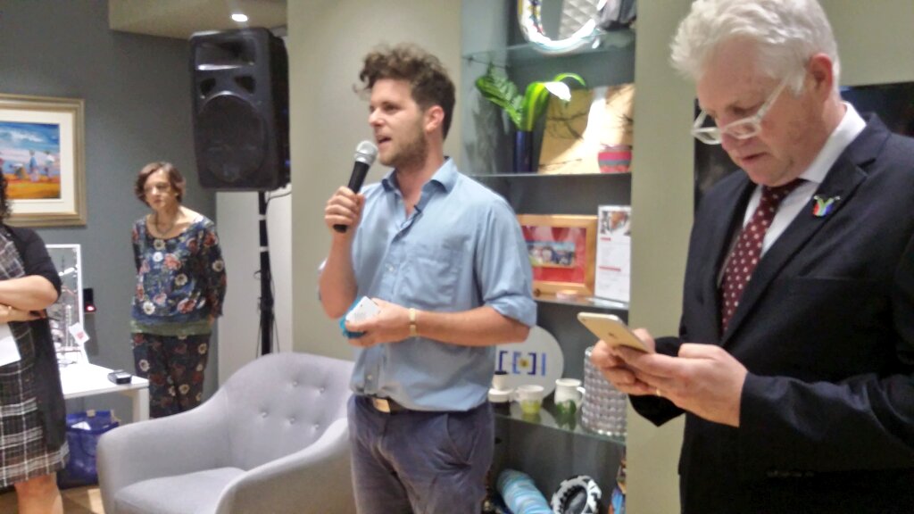 Craft_andDesign's tweet photo. Paul Mesarcik @LumkaniFire on the floor to talk about his journey with @TheBLChallenge. #CXdesign #WCGov @alanwinde https://t.co/EEjdYs0rTP