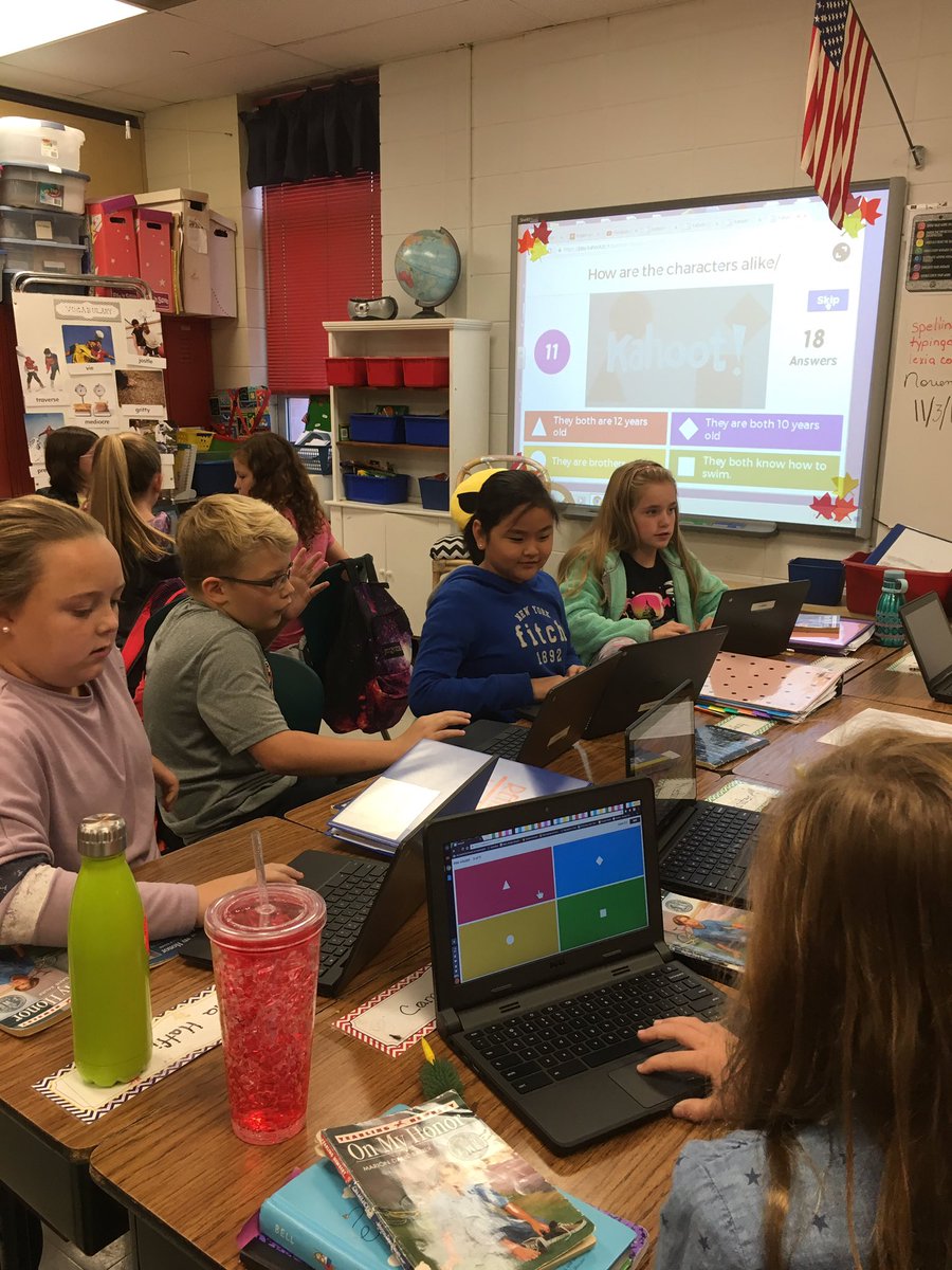 mwmshelby's tweet photo. Reviewing Learning Targets is more fun with KAHOOT!  They love it! @WESColts @BoyleCoSchools https://t.co/2hdEHJDcJX
