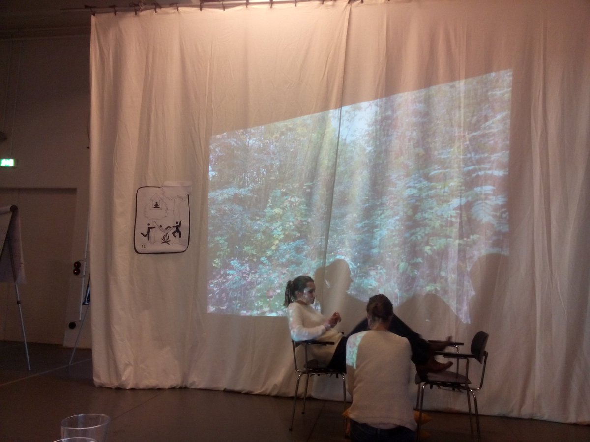SteinPflaster's tweet photo. Playtesting the location based #playfullcommons signs we created at the Workshop at @PACTZollverein https://t.co/3sC6IMGsIC