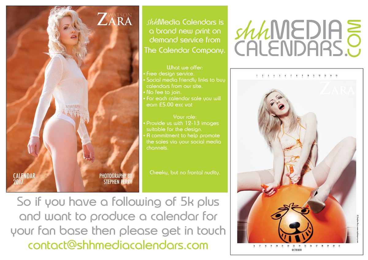 ShhCalendars's tweet photo. Do you know anyone that might be interested in this new venture we have on offer #shhmedia the new name in #calendars https://t.co/ZFxrpLRnu2