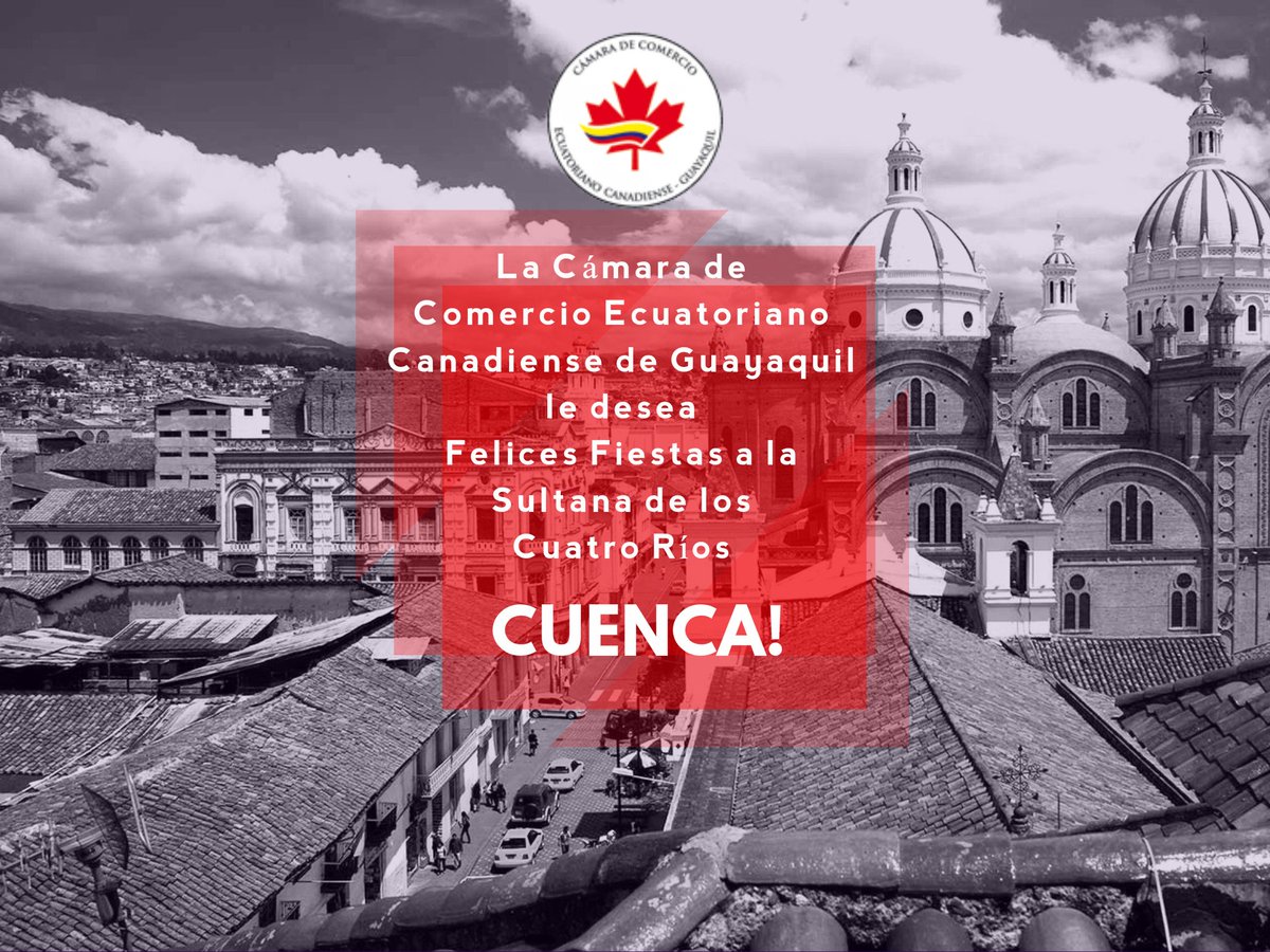 La #CCECG junto a sus Socios celebra a la Sultana de los 4 Ríos. VIVA CUENCA¡¡¡