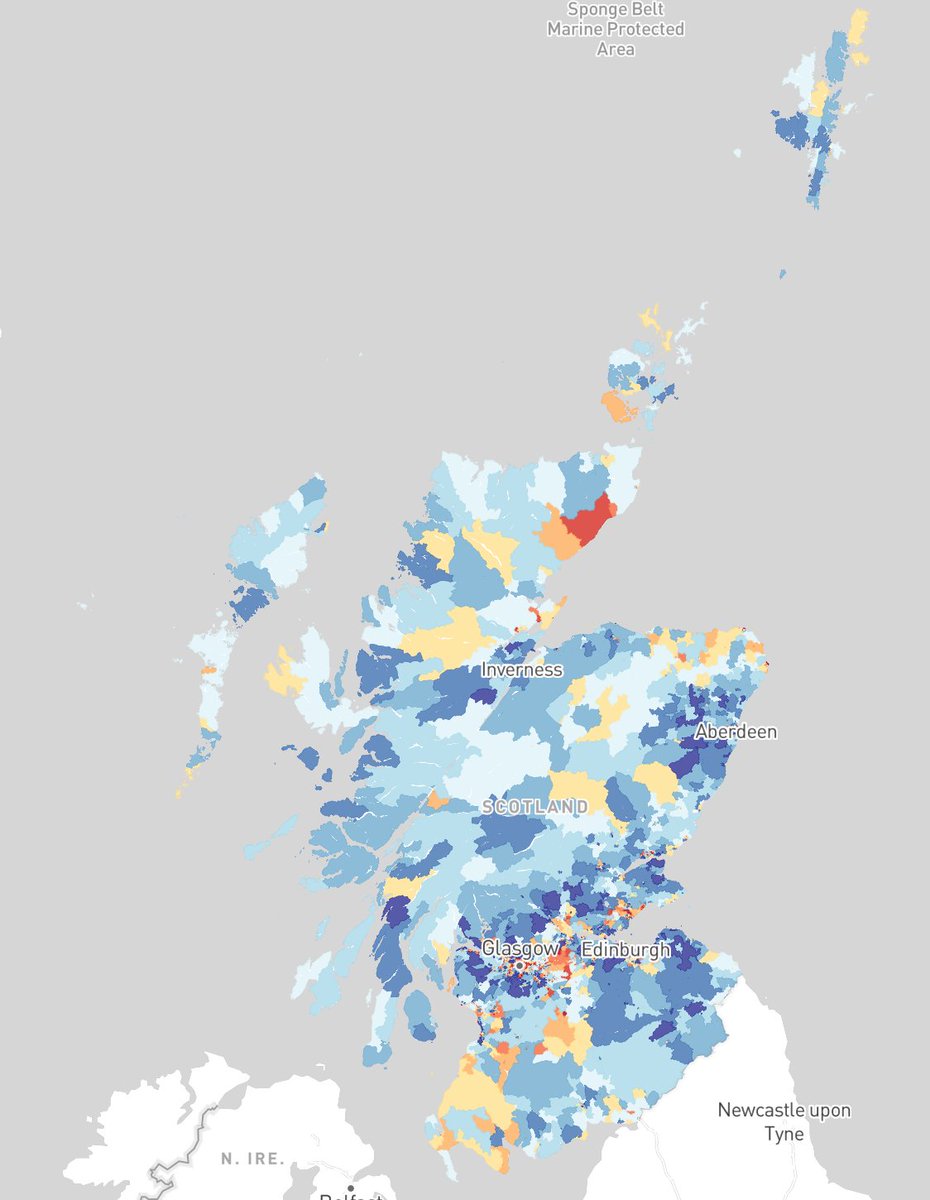 fiddleBrain's tweet photo. 3) Educators/#scicomm-ers can use @jamestrimble1's #SIMD16 map to look spec. at educational deprivation #ScotEdChat https://t.co/d0hcHkDduw https://t.co/Eo1jZD0vFD