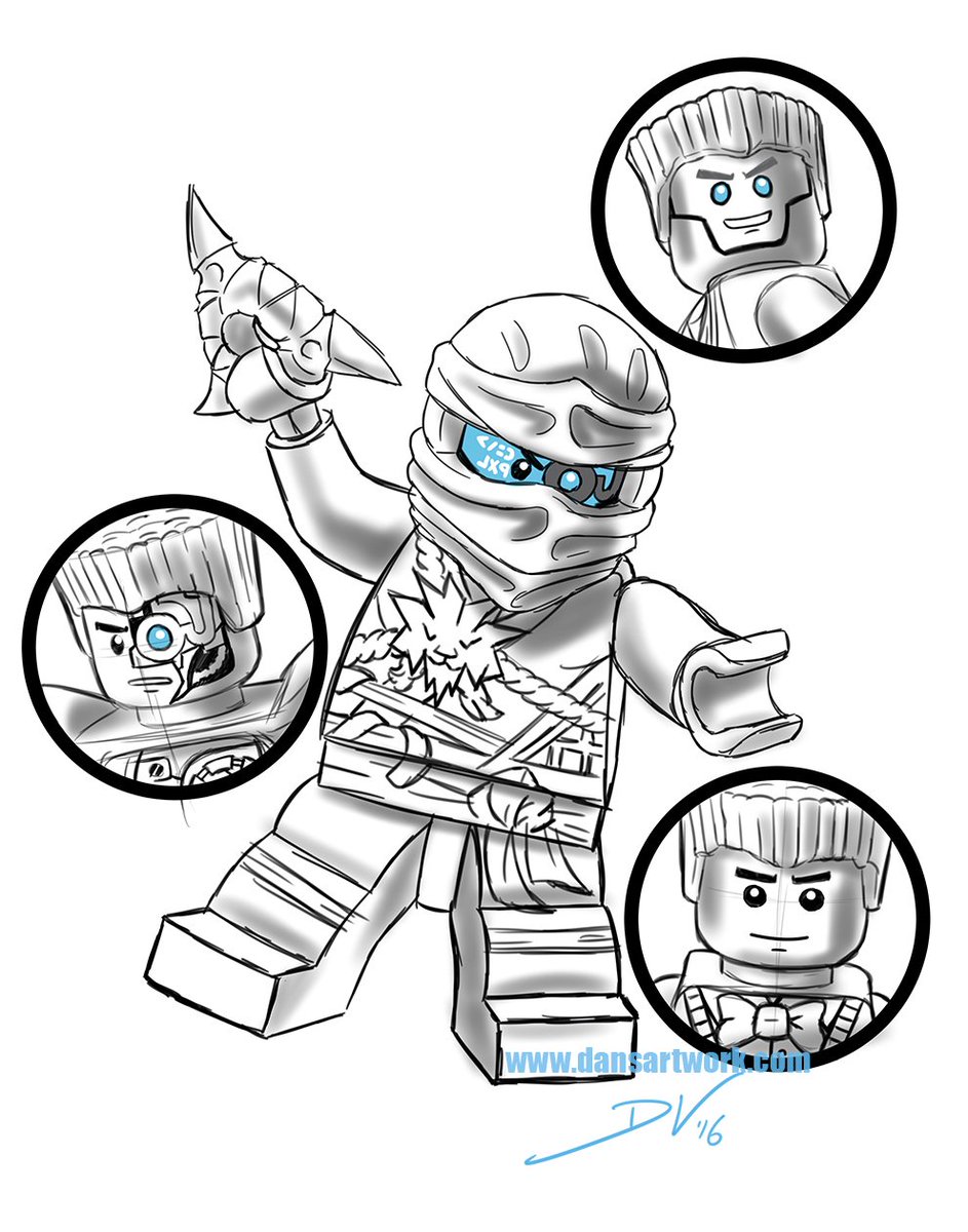 How To Draw Lego Ninjago Zane Step By Step - img-twang