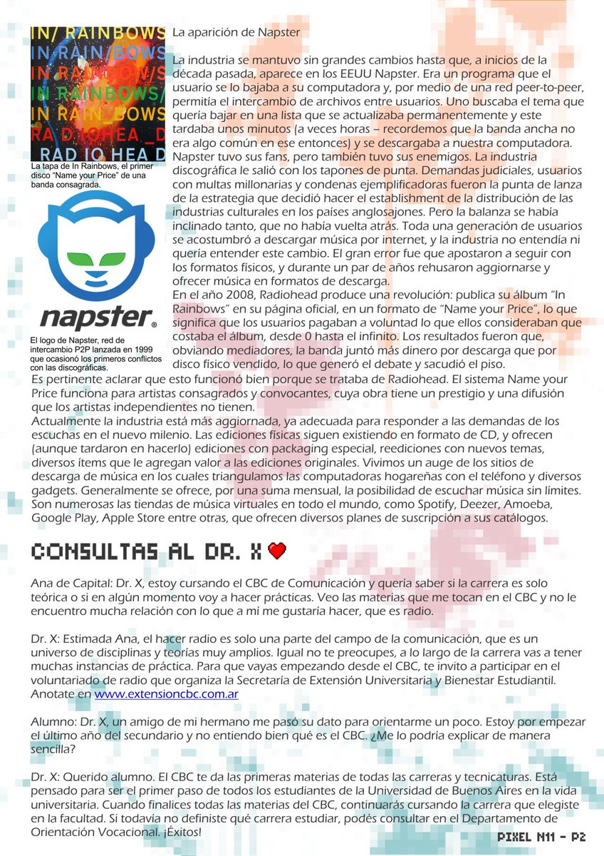 ciclobasicouba's tweet photo. #Pixel11 Formatos de distribución musical #CursoWord #DiseñoDePágina #DrX y #NoticiasUBA Lean y compartan! https://t.co/A99LUeKJVW
