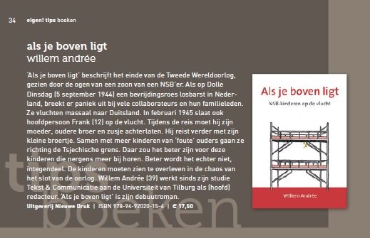 Getipt! M'n roman "Als je boven ligt" in het magazine Eigen! <a href="/eigenarnhem/">Eigen Arnhem</a> <a href="/NieuweDruk/">Nieuwe Druk</a> #alsjebovenligt