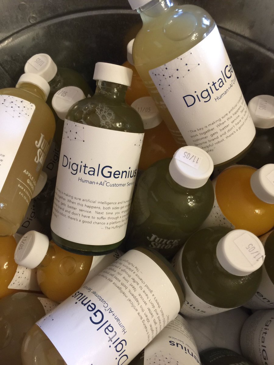 DigitalGeniusAI's tweet photo. Be sure to grab one of our #ai juice bottles by @JuiceShopSF #cslabs https://t.co/4JW8cQPA9r