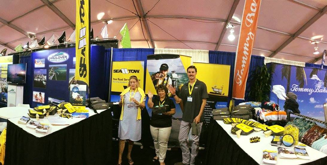 SeaTow's tweet image. Make sure to come visit our booth at #FLIBS2016 and say hello to Captain Chandler, Cindy, and the @SeaTow Crew!
