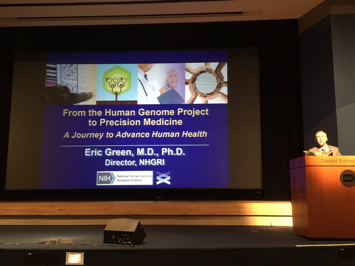 SuePeschin's tweet photo. Excited to see NHGRI Director Dr. Eric Green present @NIAGo4Life  Trans-NIH Geroscience Interest Group #GSIG https://t.co/mnkRcazv1j