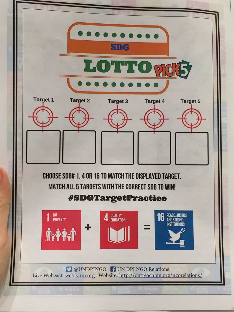 SDGaction's tweet photo. Playing #SDG lotto to help audience get familiar with not only #globalgoals but all targets! #targettalk #ylb2016 @UNDPINGO https://t.co/roLEZ0gHwt