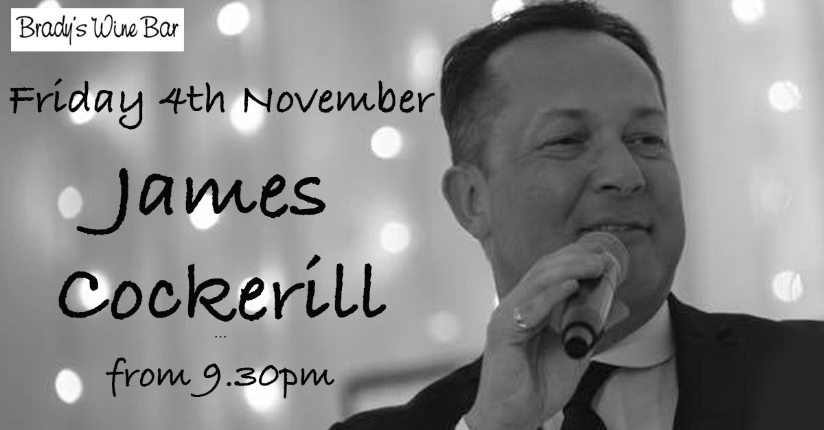 TOMORROW night.We have the wonderful <a href="/JamesCockerill8/">J Mantle</a>  here from 9.30pm &amp; don't forget we serve food until 10pm Friday and Saturday night 🍕🍷