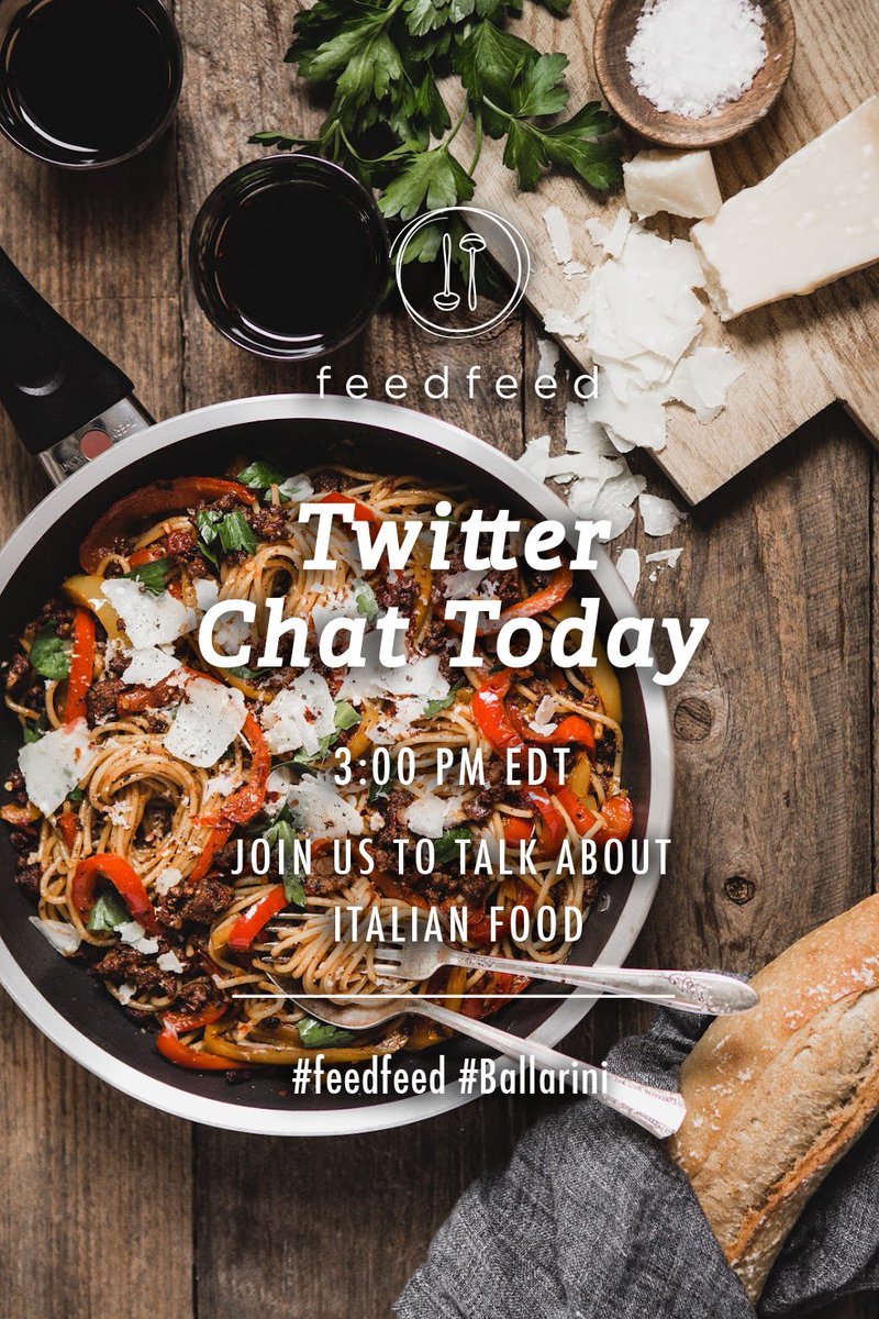 the_feedfeed's tweet image. We’re excited to see your fav #Italian recipes today during our #TwitterChat at 3PM EDT! Tag #Ballarini &amp;amp; #feedfeed to join conversation 🍝
