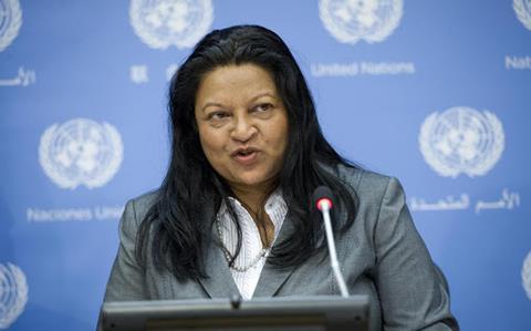 GCR2P's tweet photo. SR Keetharuth reiterates #COIEritrea's recommendation for the #UNSC to refer situation to #ICC. More: https://t.co/q7teWSS97H #Eritrea #R2P https://t.co/oLC3yKMwRM