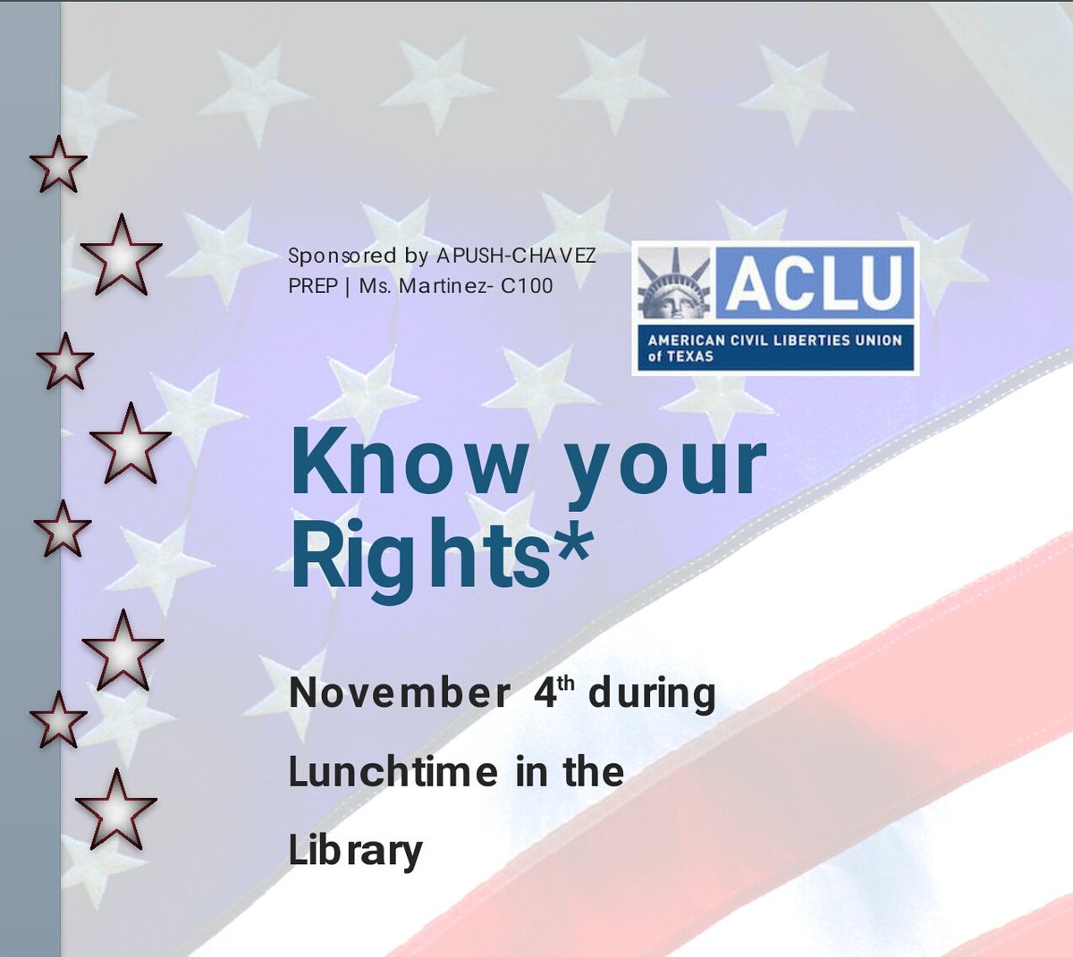 chsLOBOlibrary's tweet image. Please share! #knowyourrights #lobolibrary #loboliteracy #wearechavez #onlyatchavez