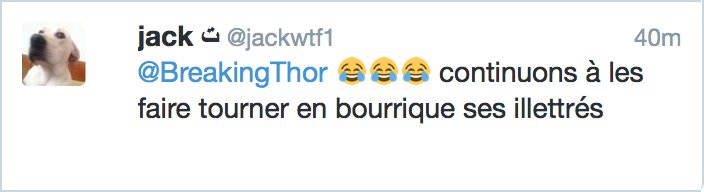 shitypolitic's tweet photo. Un ami de #breakingthor qui parle des “illettrés” mais... “ses" ou “ces”… Pareil au même hein ? #GaucheTaree https://t.co/zFqpBO0EqQ
