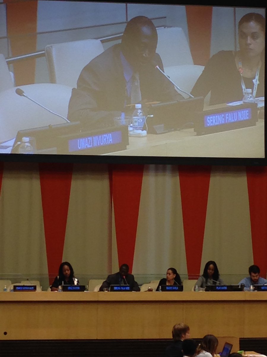 SHU_UN_Studies's tweet photo. Sering Falu Njie: Why are our leaders spending money on arms and not on development? #DPINGO #TargetTalk #YLB2016 https://t.co/PI3l4sHBsD