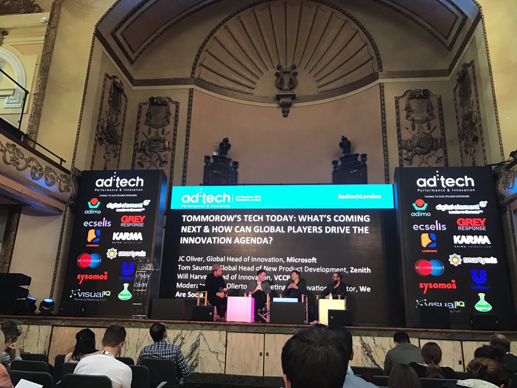 WilliamEdHarvey's tweet image. Great to be part of the debate on tomorrows tech today at #adtechlondon ! Covered process, talent, timing and being disruptive!