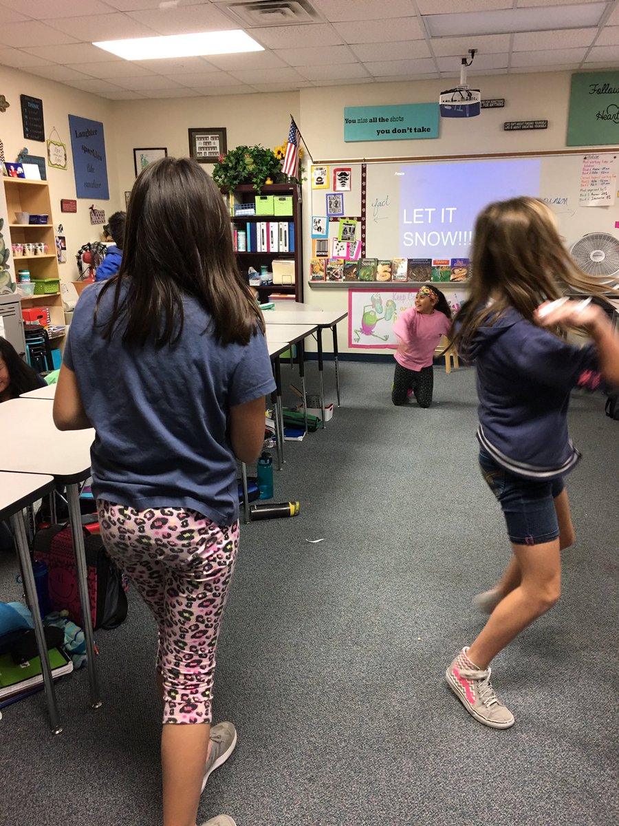 5andfroggy's tweet photo. #Huntlearns It snowed in our classroom today!  Fact and Opinion snowball fight. https://t.co/VwmwzKrVHA