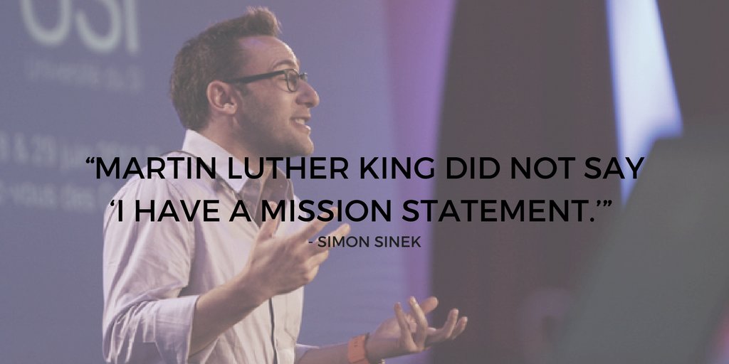 TylerChisholm's tweet photo. โMartin Luther King did not say โI have a mission statement.โโ โ Simon Sinek
#Marketing #Leadership #CodeofCool https://t.co/EQJJyHeYXP
