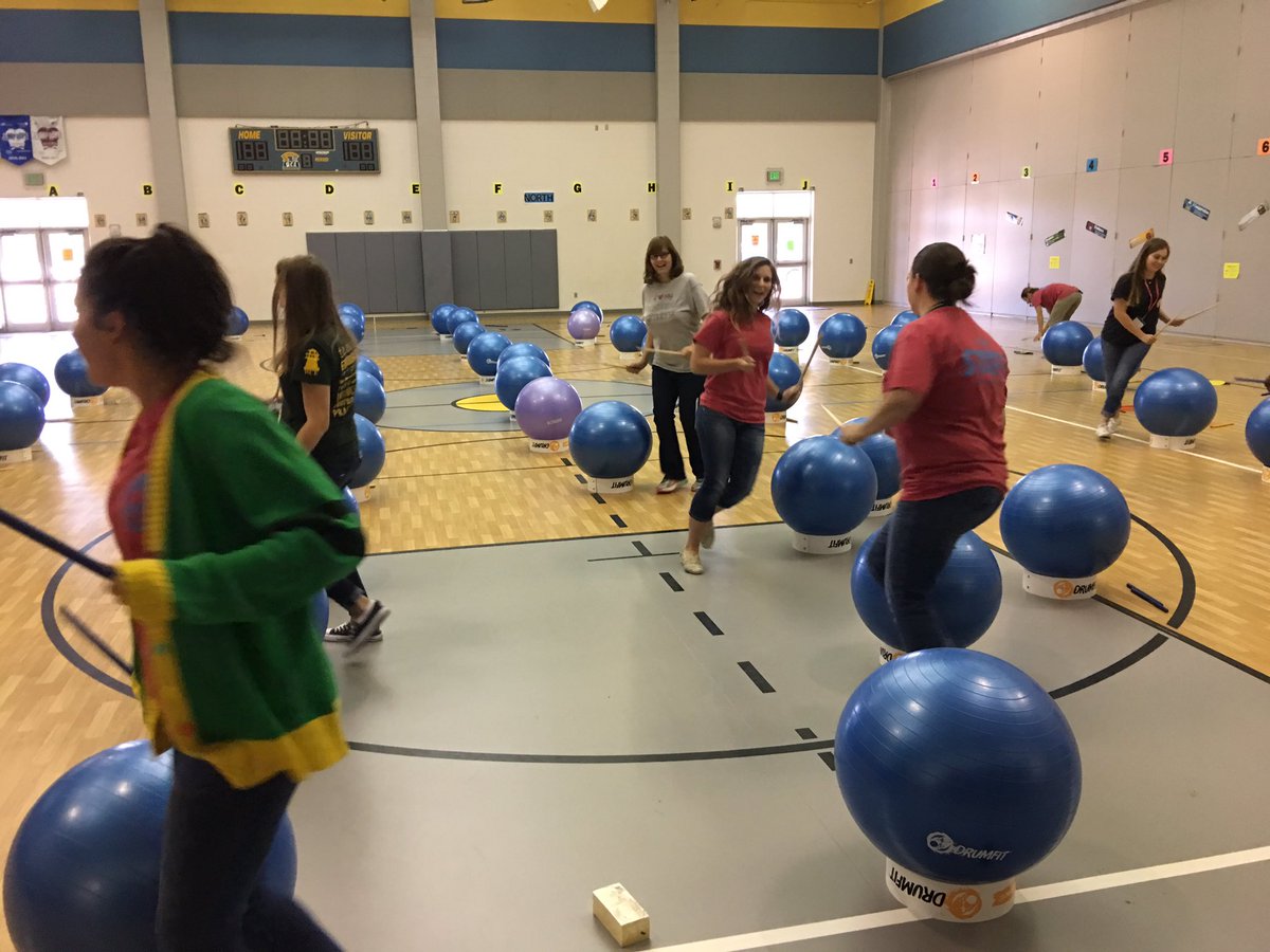 wce_pe's tweet photo. 2nd grade teachers. Thanks for coming in and having fun. #DrumFit #wcepe #WCERangers https://t.co/8IG1BoAp5N