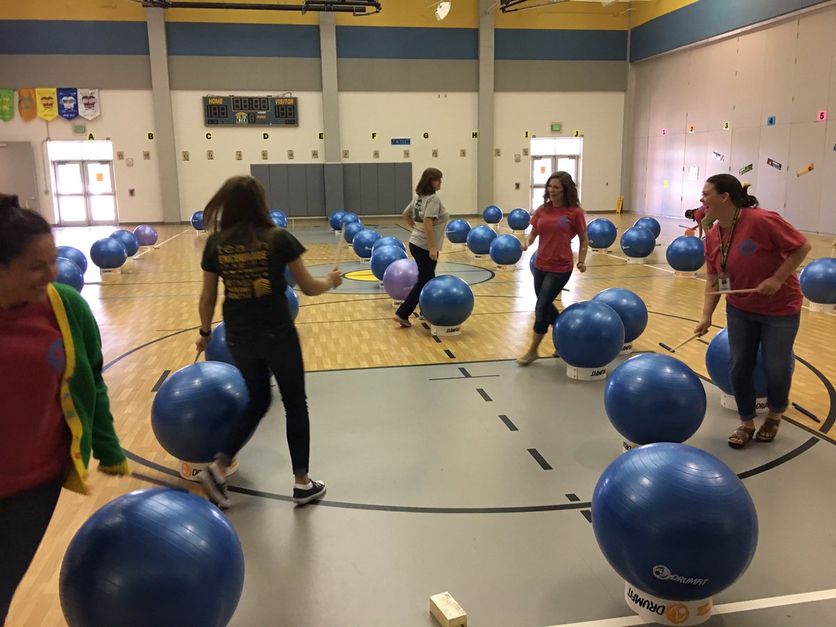 wce_pe's tweet photo. 2nd grade teachers. Thanks for coming in and having fun. #DrumFit #wcepe #WCERangers https://t.co/8IG1BoAp5N