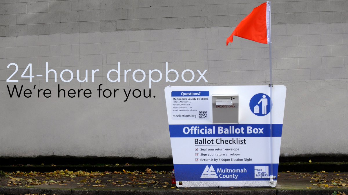 multco's tweet photo. Today, is the last day to safely mail your @multco ballot. You can also drop it off @ 24-hour drop sites/libraries https://t.co/oyTslhTCdv https://t.co/LfTm0jJN6L