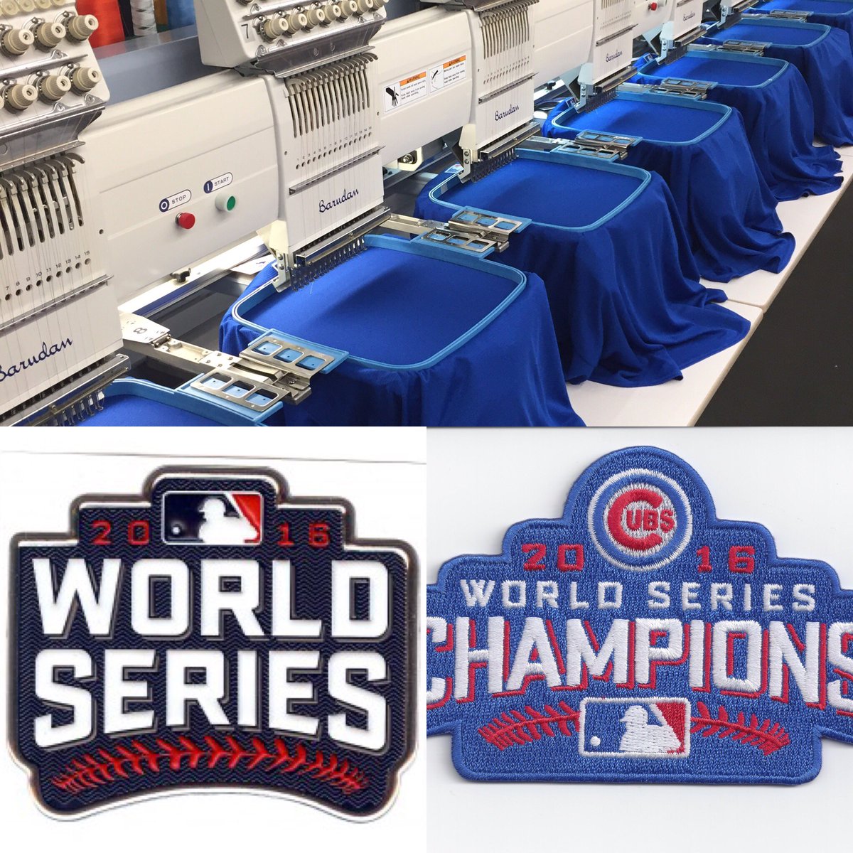 Customize Cubs jerseys here with World Series or World Champions patches.