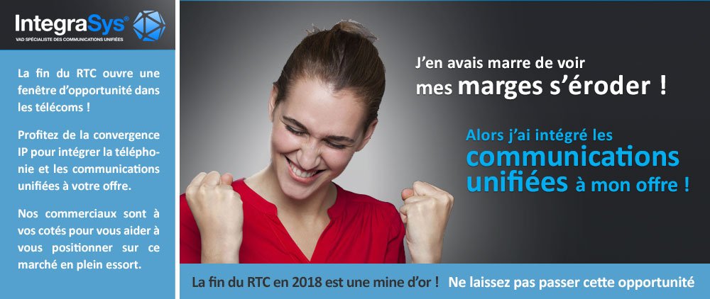 IntegraSys_'s tweet image. La fin du RTC a été programmée. Découvrez les opportunités qui s'offrent à vous grâce aux communications unifiées -&amp;gt; bit.ly/2fzd1BG