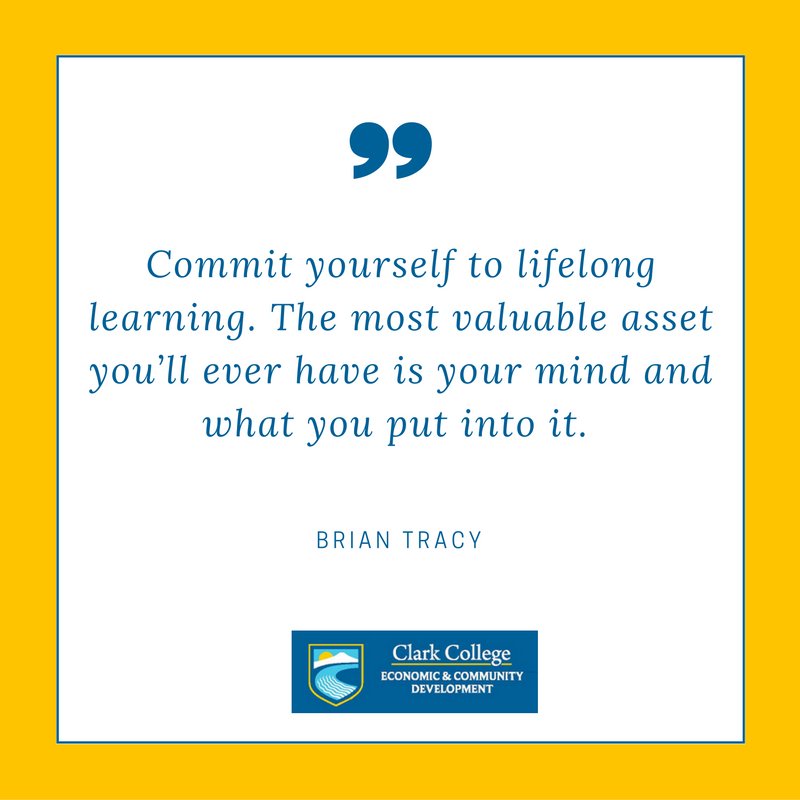 ClarkCCE's tweet photo. Great advice! For our more on our Customized Learning &amp; Development classes and programs please visit: https://t.co/eEjemZzPNk #ClarkECD https://t.co/DUQGWitmnH
