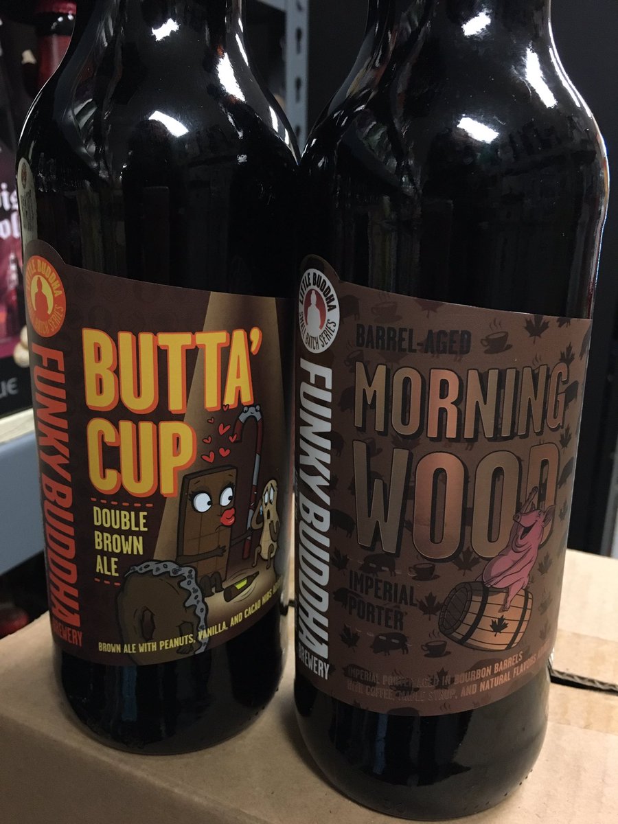 ABCBeerMikeP's tweet photo. Not only did #MorningWood just come in this afternoon, but so did some extra #ButtaCup! Rejoice! 🍻 @funkybuddhabrew @ABCBeerCountry https://t.co/QAC0u0mUlK