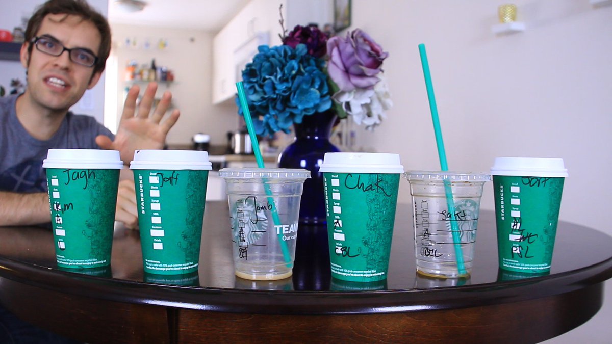 jacksfilms's tweet photo. Can you beat my high score of 6?
From left to right:
Jagh, Jaff, Jamb, Chak, Jakt, Jort
#StarbucksNameGame https://t.co/ShmI3HVU5S