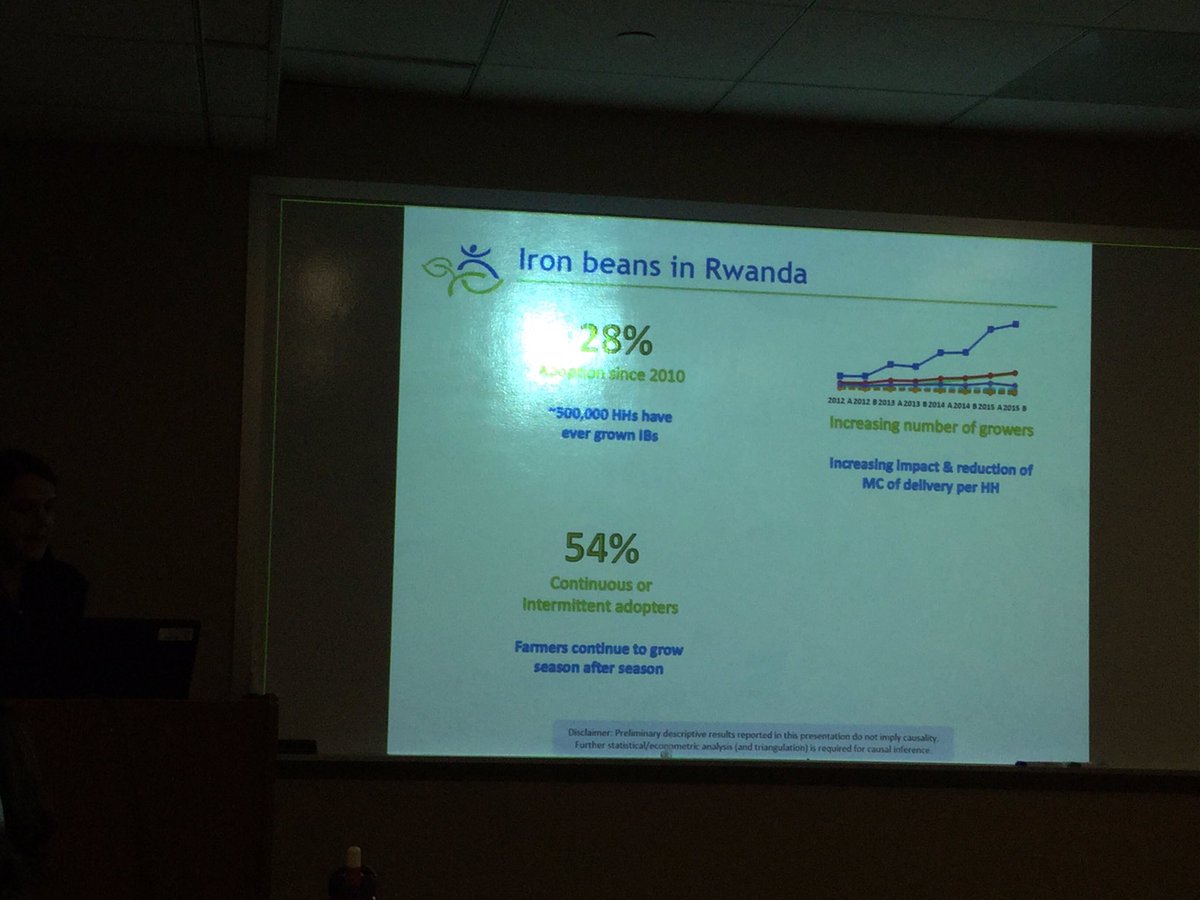 HarvestPlus's tweet photo. How do we measure the impact and progress of #biofortification? Interesting presentation by @HarvestPlus #ImpactResearchUnit https://t.co/z4zY5Va12y