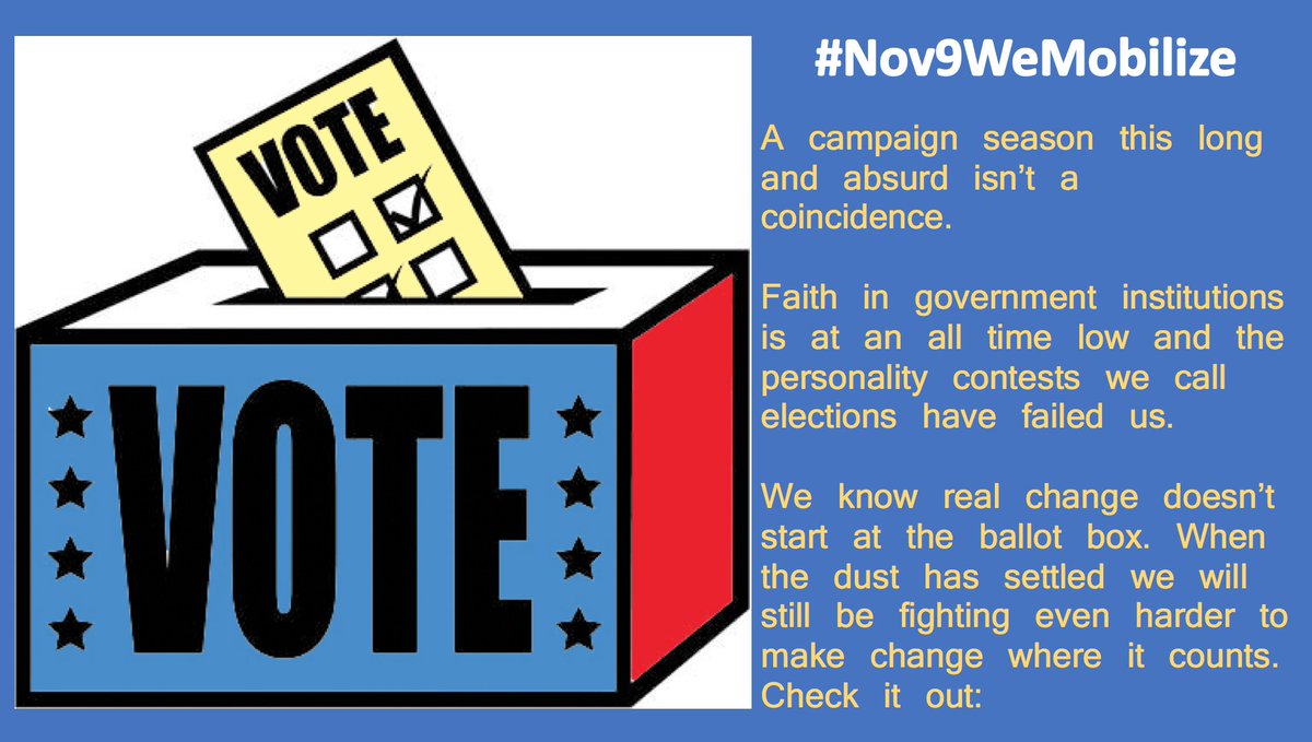 UChiStudentsAct's tweet photo. #Nov9WeMobilize  @StudentActionUS Will go beyond electoral politics to fight for the change we need at every level of government. https://t.co/K2abyxhbP8
