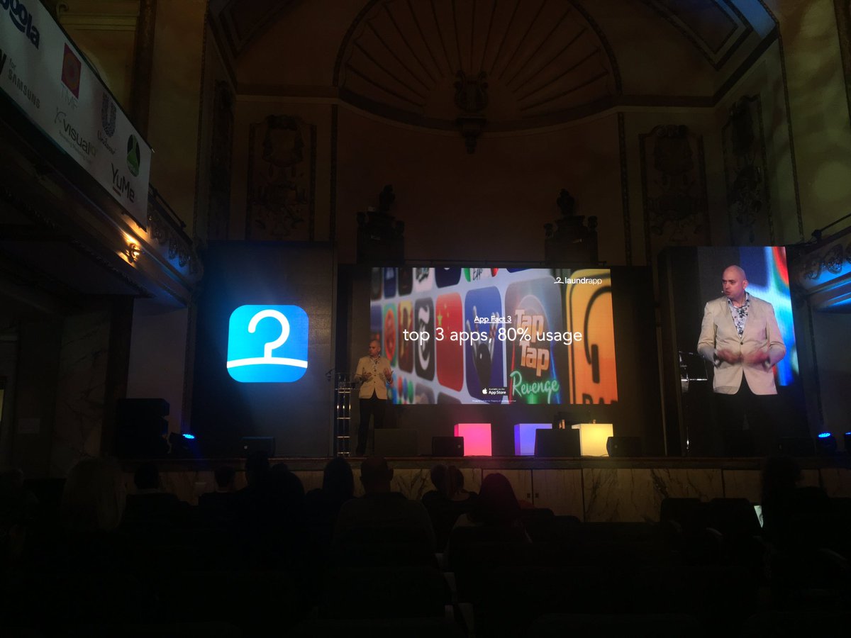 Rommanty's tweet image. #Laundrapp CEO Ed Relf presenting at #adtechLondon
