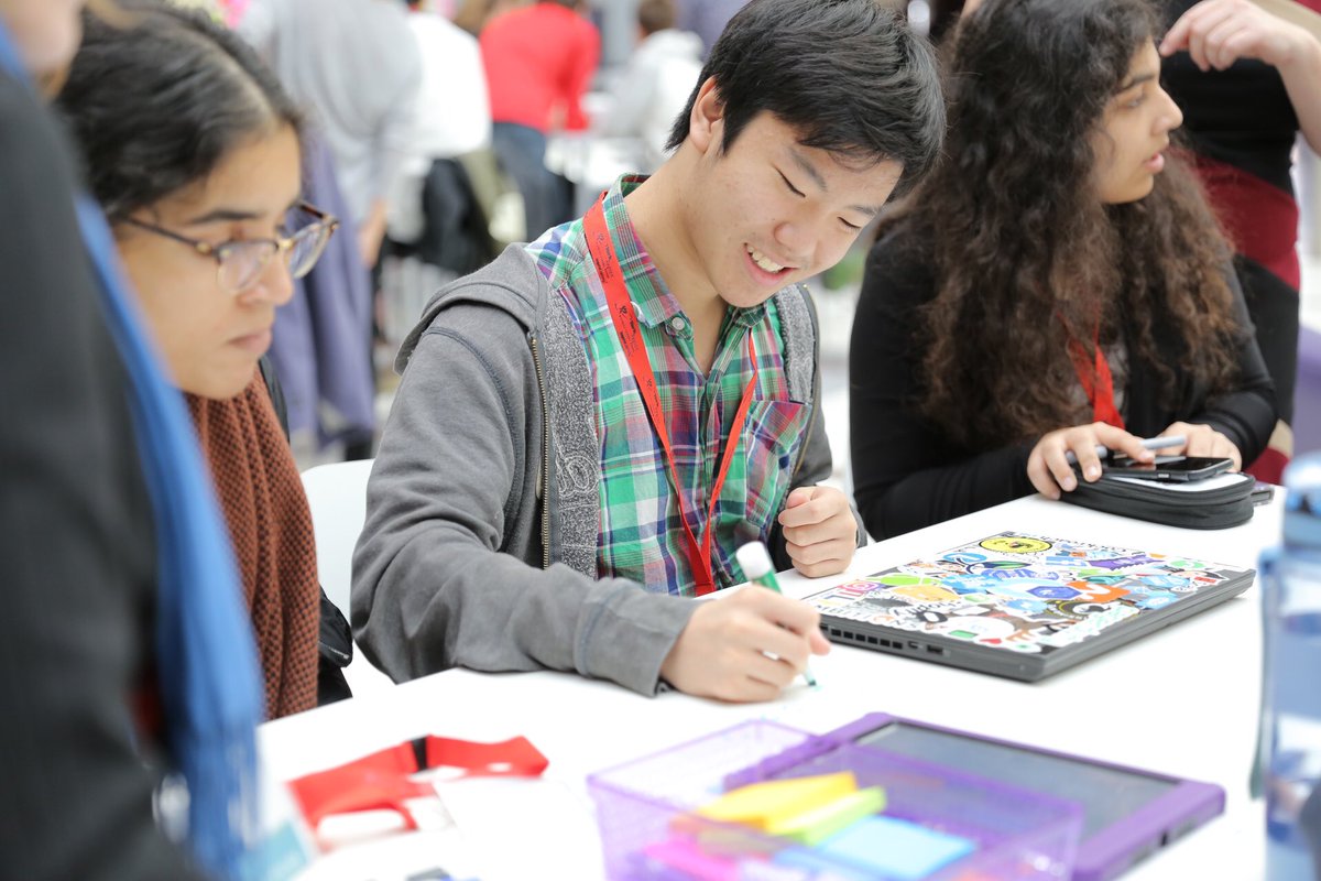 YRDSB's tweet photo. Students are collaborating with policy experts, community leaders, &amp; entrepreneurs at #Hack2Action. Learn more: https://t.co/xBIjXOI0Bk https://t.co/xwgzOmUMot
